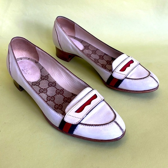 Vintage 70’s cream Gucci leather loafers - Picture 6 of 16